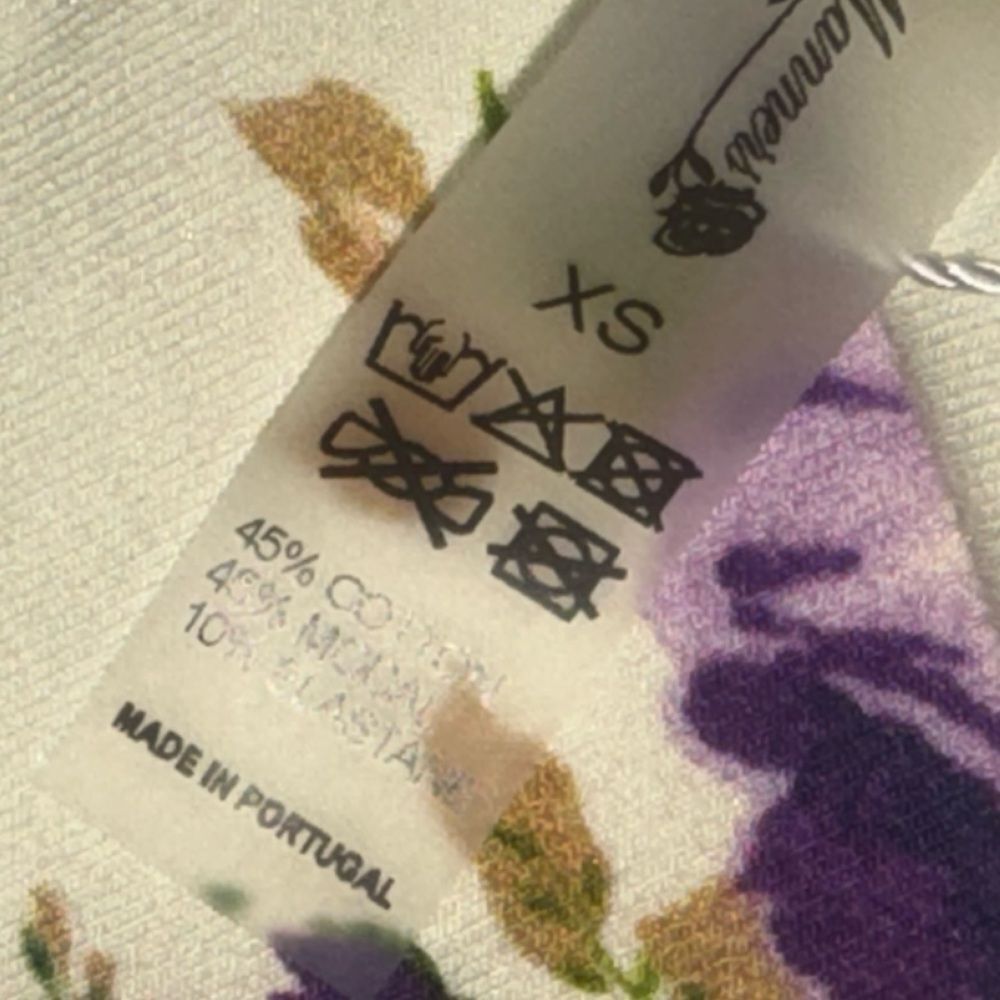 NWT women’s HEAVY MANNERS Purple & cream rose Tulip side slit maxi Skirt Xsmall - Picture 10 of 10